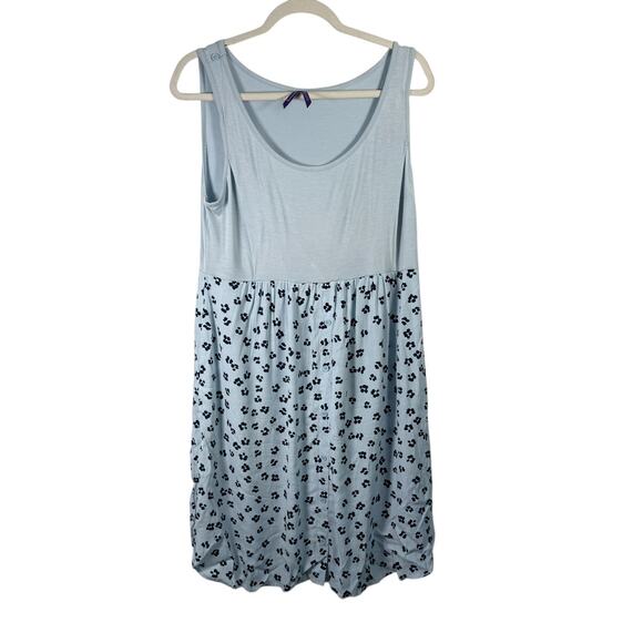 Seraphine Blue Floral Maternity Nursing Tank Dress Preppy Womens US 8 UK 12 - Picture 1 of 7